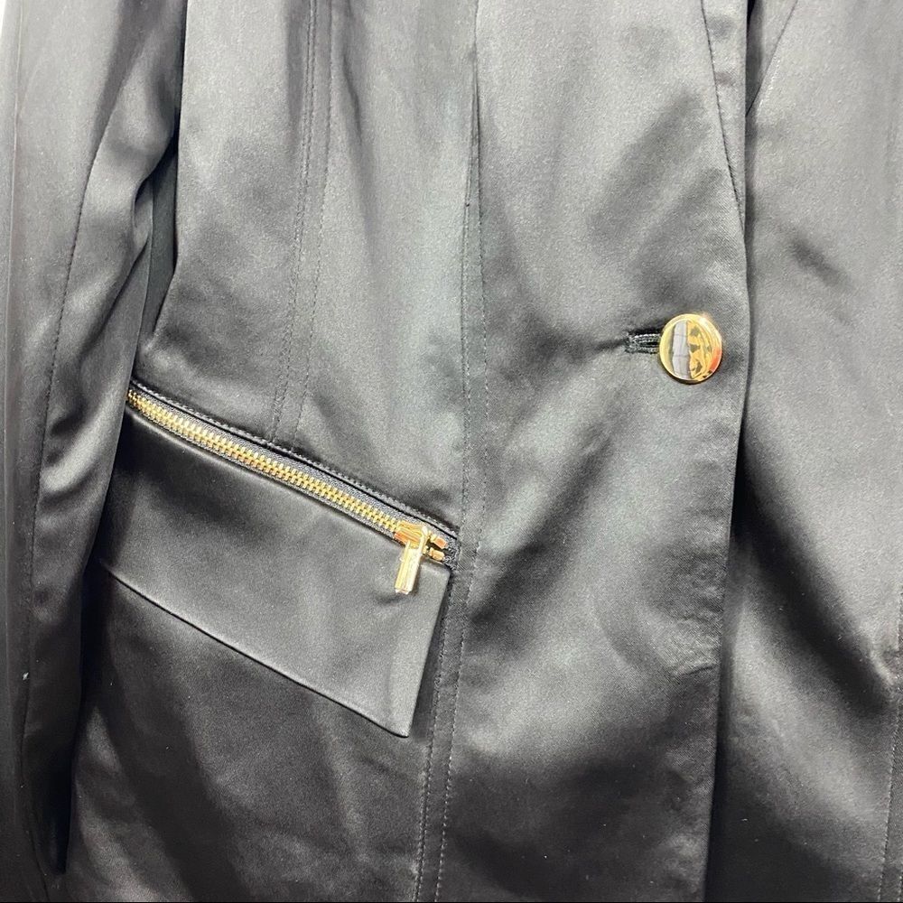 Cache Satin Black Blazer New Without Tags - Picture 5 of 5